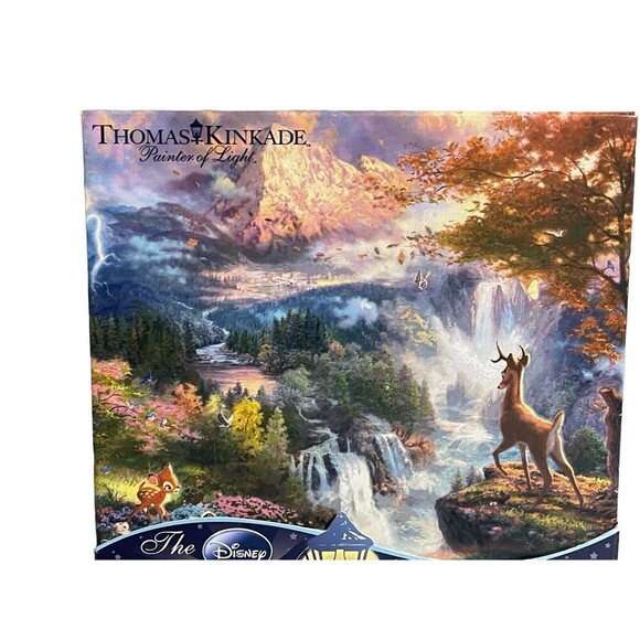 Disney Thomas Kinkade Dreams Collection 750 Piece Puzzle Bambi's First Year Comp - Picture 16 of 16